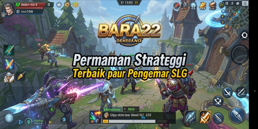 Tampilan gameplay dinamis BARA22 dengan berbagai strategi SLG.