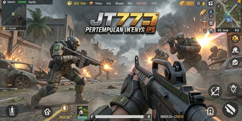 Tampilan gameplay JT777 yang seru dan menegangkan dalam pertempuran.